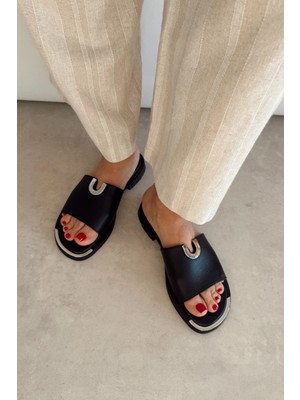 Nope21 Jackson Siyah Hakiki Deri Terlik