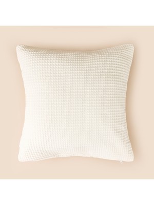 Evidea Soft Luma Kırlent Kılıfı - Ekru - 45X45 cm