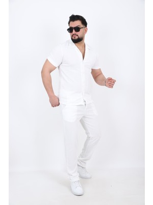 L-KOM Erkek Fitilli Kısa Kollu Takım