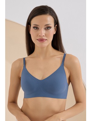 Nbb Indigo Dikişsiz Nefes Alabilen Görünmez Sütyen