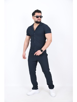 L-KOM Erkek Fitilli Kısa Kollu Takım