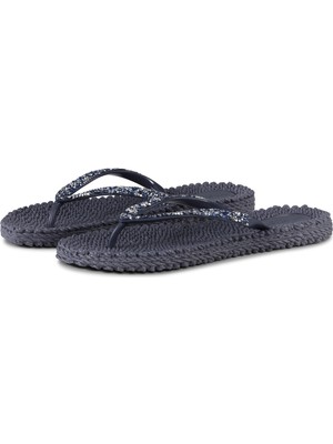 Ilse Jacobsen Ombre Blue CHEERFUL03G - Lacivert Taşlı Parmak Arası Terlik