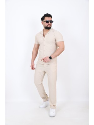 L-KOM Erkek Fitilli Kısa Kollu Takım