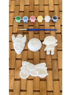 Perivar Taş Boyama Seti | Uzay ve Motor Figürleri | Yaratıcı Boyama Oyunu - Aktivite - Hediye