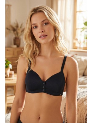 Nbb Siyah Önden Açılan Toparlayıcı Sütyen