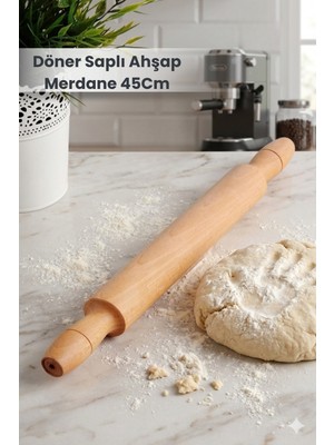 Orvila Döner Saplı Ahşap Merdane 45CM