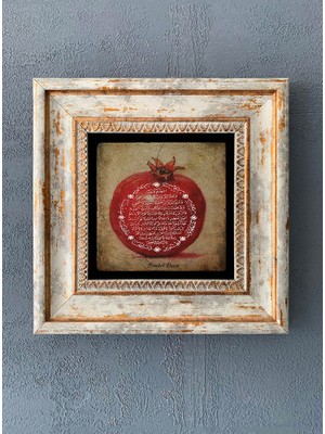 Oscar Stone Decor 20 x 20 cm Çerçeveli Taş Duvar Dekoru Sanatla Buluşmuş Doğaltaş Estetiği CDD-40-1104