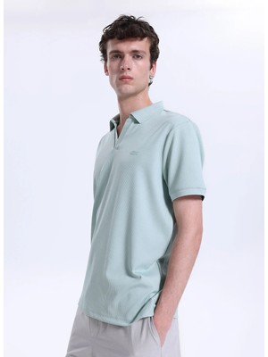 Discovery Expedition D6SM-TST3708 Mint Relaxed Düz Erkek Polo T-Shirt