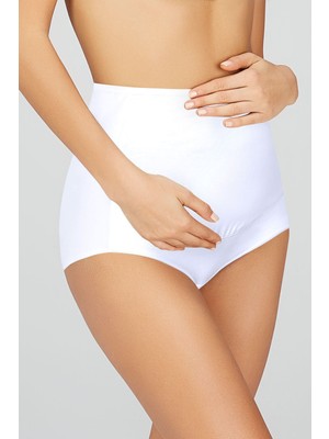 Kom Beyaz Basic Düz Hamile Külot