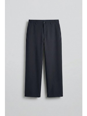 Abluka Online Erkek Smart Casual Bol Paça Relaxed Fit Pantolon Lacivert