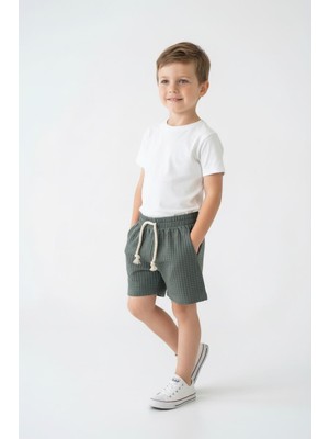 MiaBaby Likralı Gofre Bebek Şort