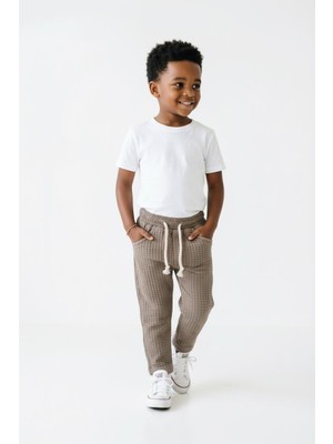 MiaBaby Likralı Gofre Bebek Pantolon