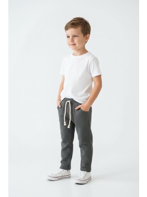 MiaBaby Likralı Gofre Bebek Pantolon