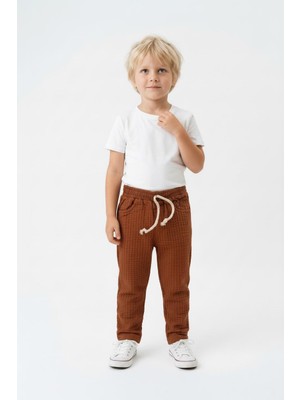 MiaBaby Likralı Gofre Bebek Pantolon