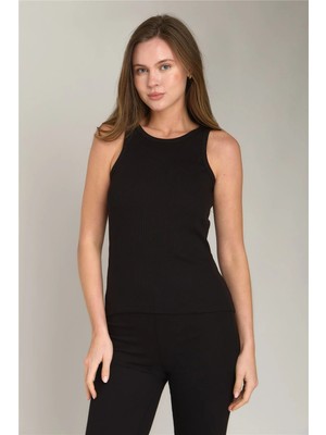 Lovely Things Emıly Kaşkorse Atlet Üst Giyim Pijama Üstü - Siyah