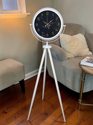 Hobilinka Premium Mermer Desenli Tripod Ayaklı Saat