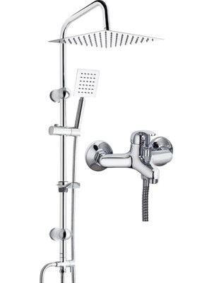 FAWER Faucet & Shower Fawer Krom Robot Duş Seti & Fawer Krom  Banyo Bataryası -202-2SY