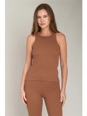 Lovely Things Emıly Kaşkorse Atlet Üst Giyim Pijama Üstü - Kiremit