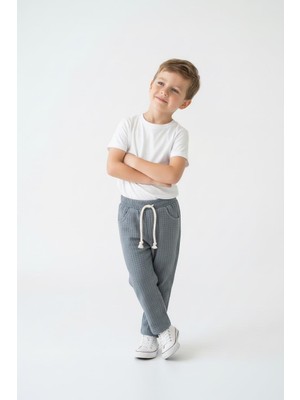 MiaBaby Likralı Gofre Bebek Pantolon