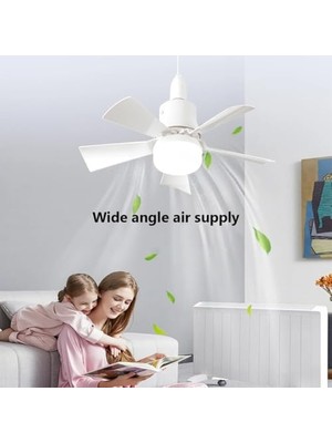 82 Watt Vantilatör 3 Kademe Hız Dimmerli 3 Renk LED Işık Karayel Kumandalı Fan Torch LED Ampul