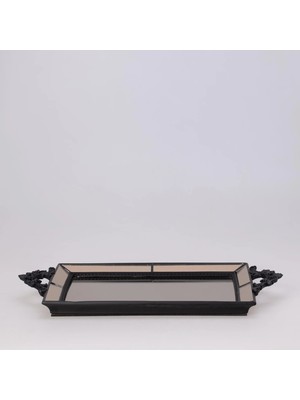 Selim Julia Aynalı Tepsi Siyah