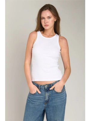 Lovely Things Emıly Kaşkorse Atlet Üst Giyim Pijama Üstü - Beyaz