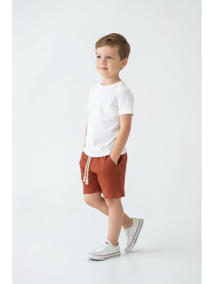 MiaBaby Likralı Gofre Bebek Şort