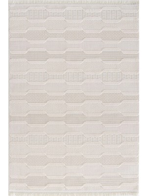 Halı Sepeti Enti Bonn 8801 Krem Iskandinav Halı Salon Halısı Kesme Halı Yolluk