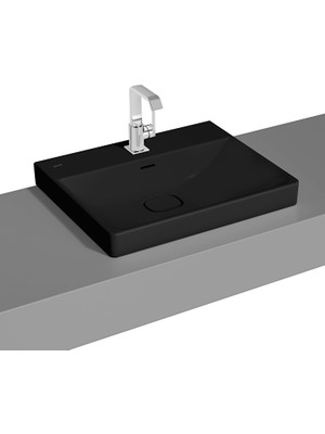 Vitra Metropole Lavabo, 60 Cm, Mat Siyah 7526B083-0001