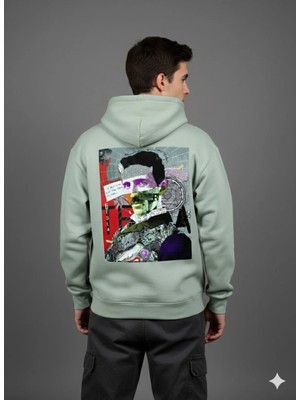 Lenithra Nikola Tesla Sırt Baskılı Unisex Oversize Hoodie