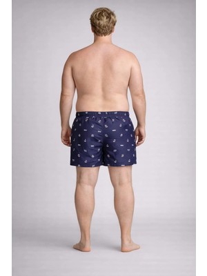 Pemilo Erkek Büyük Beden Hızlı Kuruyan Deniz Şortu