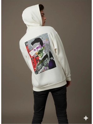 Lenithra Nikola Tesla Sırt Baskılı Unisex Oversize Hoodie
