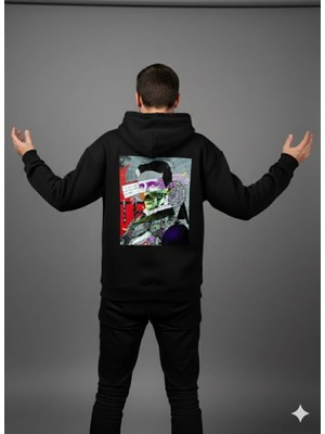Lenithra Nikola Tesla Sırt Baskılı Unisex Oversize Hoodie