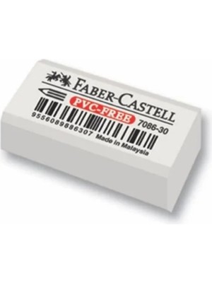 Faber-Castell Faber Castell Silgi, 30 Büyük Boy, Iz Bırakmaz, Beyaz