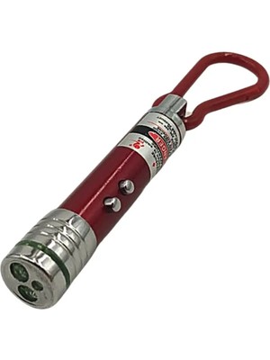 Özfırat Pvc Yapı Buffer®  3 Fonksiyonlu Kırmızı Beyaz Işıklı LED Lazer Kedi Köpek Oyuncak Anahtarlık