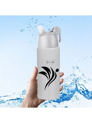 Özfırat Pvc Yapı Buffer® Kilitlenebilen Matara Güvenlikli Suluk Sporcu Matarası Spor Su Şişesi Içecek Şişesi 700ML