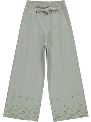 Civil Girls Beli Kemerli 10-13 Yaş Pantolon - Yeşil