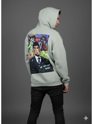 Lenithra Thomas Shelby Sırt Baskılı Unisex Oversize Hoodie