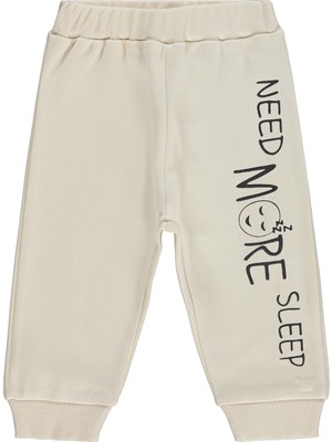 Civil Baby Need More Sleep Baskılı 6-18 Ay Tek Alt Bebe - Fil Dişi