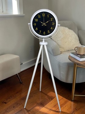 Hobilinka Royal Gold Rakamlı Beyaz Tripod Ayaklı Saat