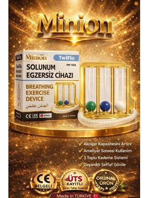 Steps Triflo Hafif ve Dayanıklı Şok Dirençli  Solunum Egzersiz Cihazı