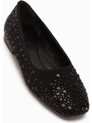 Limoya Lorin Siyah Taşlı Kadın Babet