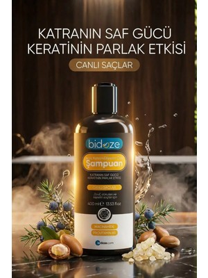 Özfırat Pvc Yapı Bidoze Ardıç Katranı & Keratin Şampuanı 400 ml | Kepek, Kaşıntı ve Dökülme Karşıtı