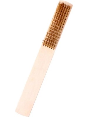 Özfırat Pvc Yapı Buffer® Metal Telli Fırça Ahşap Saplı Pas Kir Sökme Temizleme Fırçası