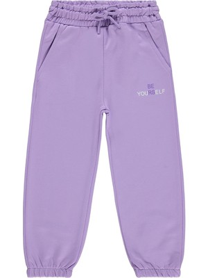 Civil Girls Kız Çocuk 2-5 Yaş Eşofman Altı - Koyu Lila 3-4 Yaş