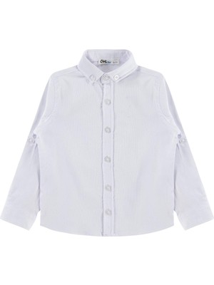 Civil Boys Yelken Nakışlı 6-9 Yaş Gömlek - Beyaz