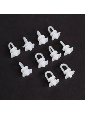 Özfırat Pvc Yapı Loren Perde Düğmesi 10 Adet Dikdörtgen Tabanlı