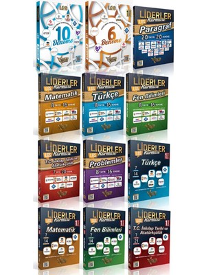 Liderler Karması 2026 Lgs 1. Dönem ve 2. Dönemi Kapsayan Kapsamlı Full Deneme Seti Tam 183 Deneme Öğretmen Tavsiyesi