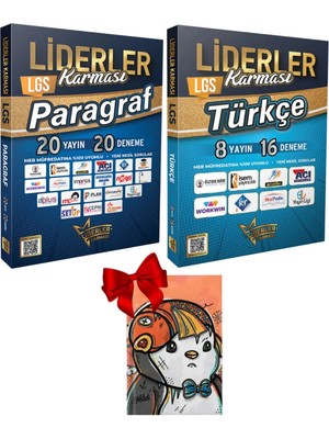 Liderler Karması 2025 Model 20 Farklı Yayınevi 20 Lgs Paragraf Deneme&8 Yayınevi 16 Lgs Türkçe Deneme Defter Hediyeli