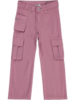 Civil Girls Üç Cepli Kargo 10-13 Yaş Pantolon - Pembe
